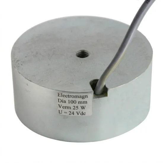 Elektromagneet Rond Ø 100mm - 340kg (3400N) - 24V DC | SAV