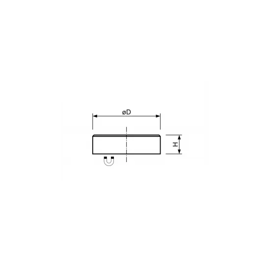 Flat pot magnet Ø 20 x 6 mm | 14 kg hold. Neodymium