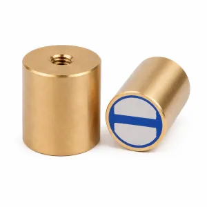 Ø 25x35 mm Stabgreifer Messing | M6 Innengewinde + h6
