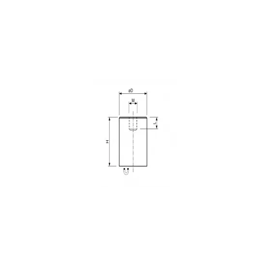 Neodymium deep pot magnet, Ø8x20 mm, M3 | 1,2 kg pull force Neodymium deep pot magnet, Ø8x20 mm, M3 | 1,2 kg pull force