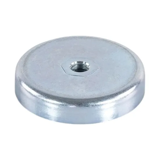 Ferrite pot magnet threaded hole Ø50mm M6 | 17.0 kg | SAV Ferrite pot magnet threaded hole Ø50mm M6 | 17.0 kg | SAV