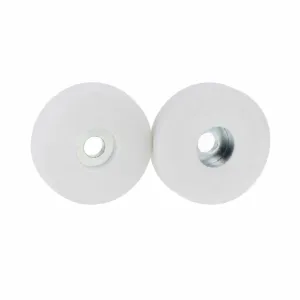 Magneetsysteem rubber Ø22 mm wit doorlopend gat | 3,80 kg neodymium | SAV