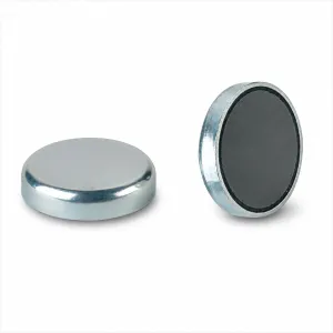 Ferrite Flat Pot Magnet Ø80x18 mm | 60.00 kg
