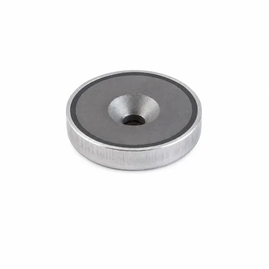 Ferriet potmagneet Ø20 mm verzonken gat RVS | 2,20 kg | SAV Ferriet potmagneet Ø20 mm verzonken gat RVS | 2,20 kg | SAV