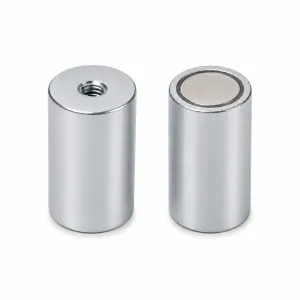 Neodymium Rod Magnet Ø 40 mm with M8 Threaded hole | SAV