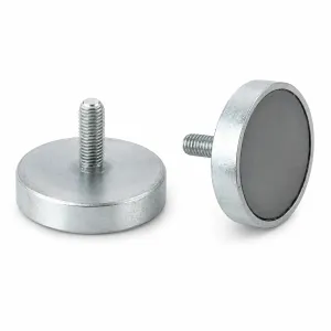 Pot magnet Ø 25 mm with M6 threaded stud | 15 kg | Samarium-Cobalt