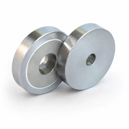 SmCo Potmagneet Ø 25 mm met potgat | RVS | SAV
