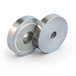 SmCo Topfmagnet Ø 40 mm mit Topfloch | Edelstahl | SAV