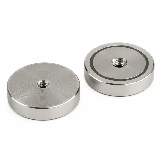 Potmagneet Ø40 mm doorlopend M5 | 50,00 kg neodymium | SAV Potmagneet Ø40 mm doorlopend M5 | 50,00 kg neodymium | SAV