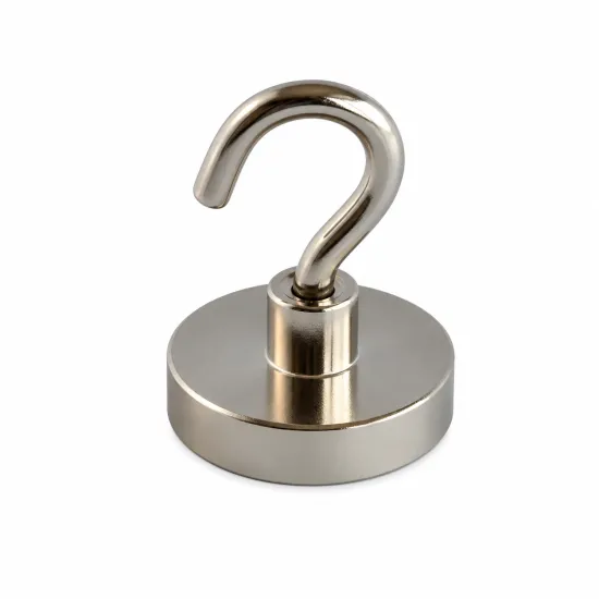 Potmagneet met haak Ø 25 mm | 18,00 kg Neodymium - SAV-webshop.com