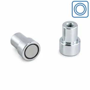 Pot magnet Ø8 mm internal thread M3 | 1.30 kg neodymium | SAV