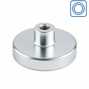 Potmagneet Ø32 mm draadbus M5 | 35,00 kg neodymium | SAV