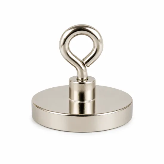 Potmagneet met oog Ø 63 mm | 105,00 kg Neodymium - SAV-webshop.com