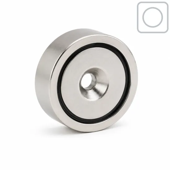 Neodymium Potmagneet Ø20 mm verzonken gat | 9 kg | SAV