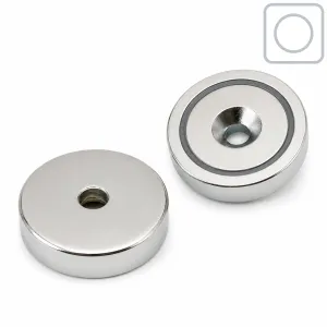Neodymium Pot magnet Ø32 mm countersunk hole | 30 kg | SAV