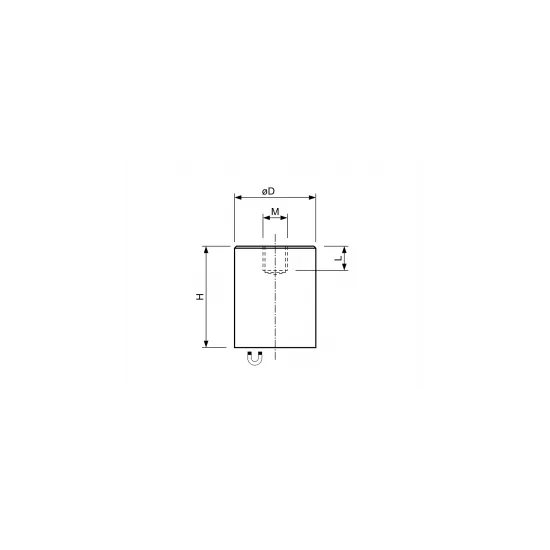 Hittebestendige Alnico Busmagneet Ø 6 mm M3 | SAV