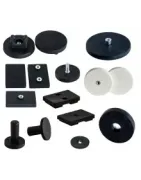 Neodymium magneet in rubber