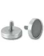 Neodymium potmagneet met draadstift