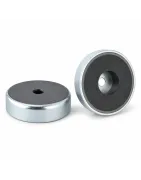 Ferrit Topfmagnet Flach mit Senkbohrung