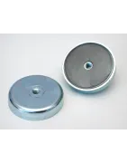 Topfmagnete aus Hartferrit mit Innengewinde