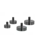Pot magnets made of SmCo, stainless steel housing, with external thread, tightly welded, up to 350°C